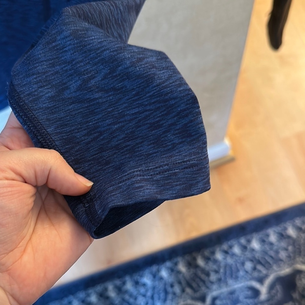 REI Blue Long Sleeve Quarter-Zip Top - Picture 6 of 7